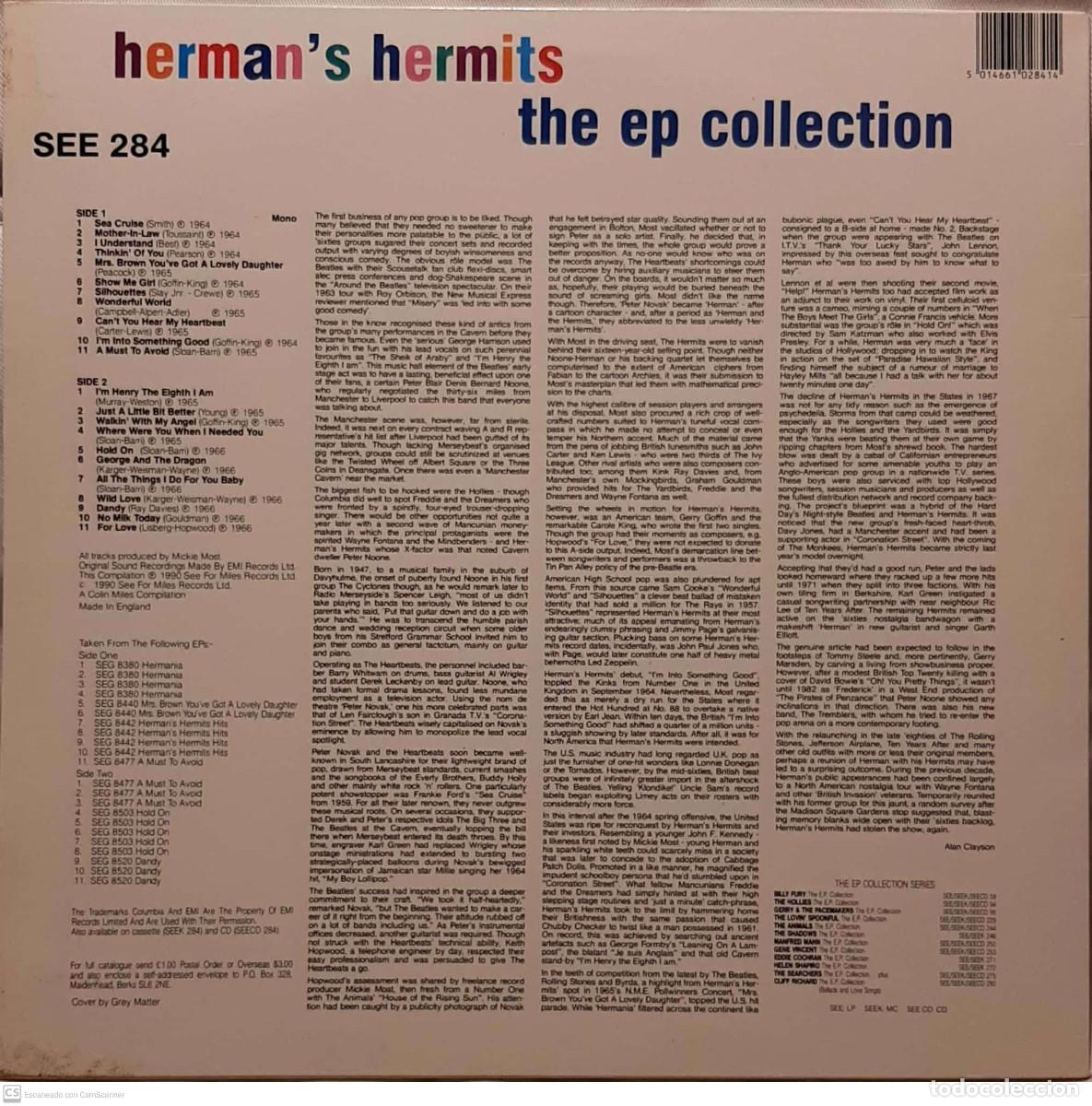 Discos de vinilo: Hermans Hermits &lrm;&ndash; The EP Collection - Foto 2