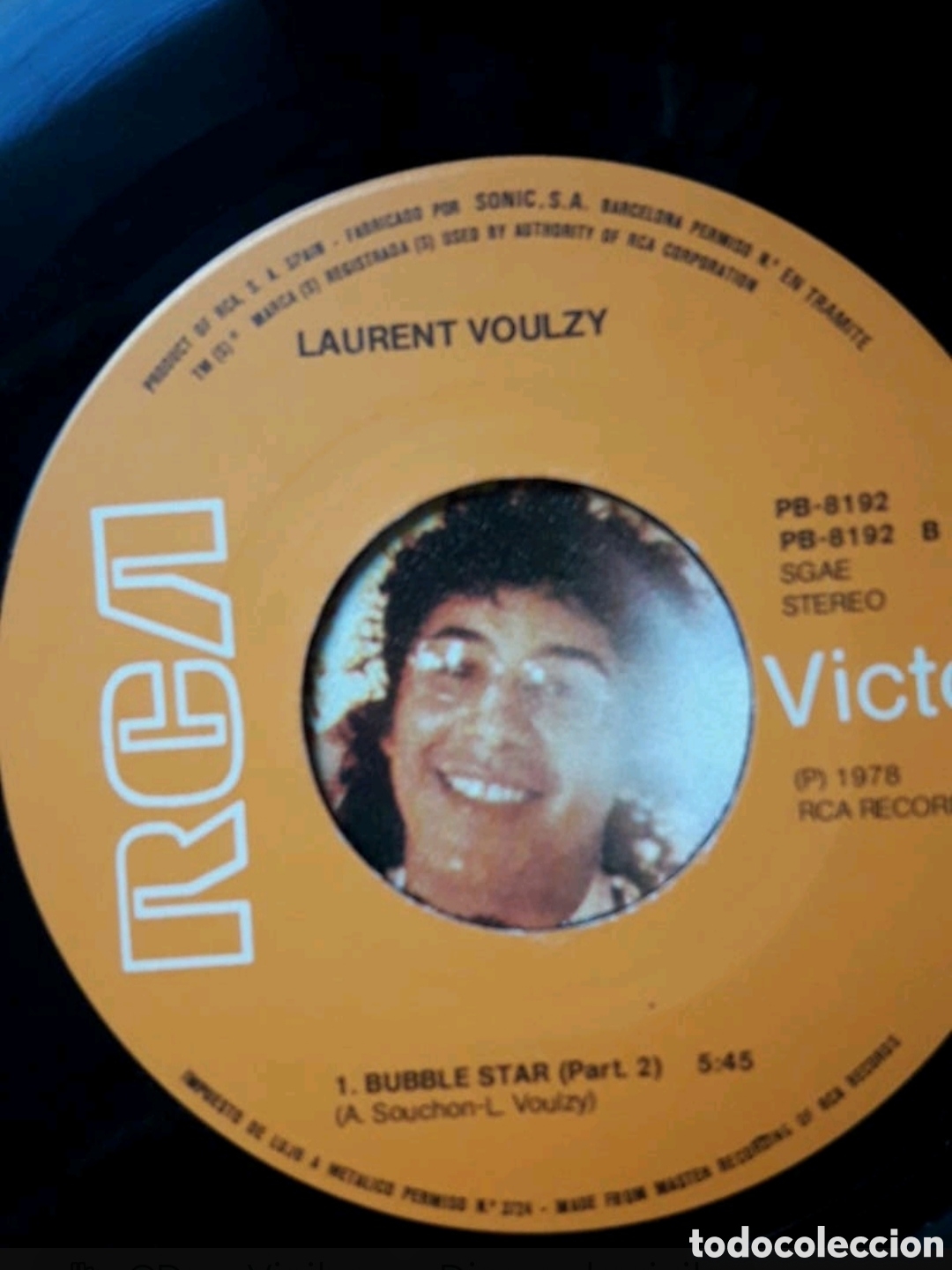 Discos de vinilo: Single Laurent Voulzy. Bubble Star (Part 1 & 2) - Foto 4