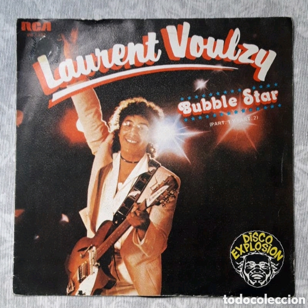 Discos de vinilo: Single Laurent Voulzy. Bubble Star (Part 1 & 2) - Foto 1