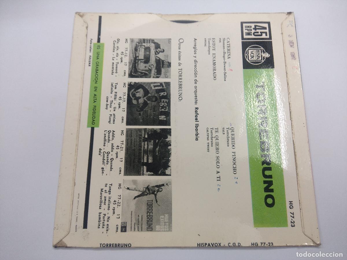 Discos de vinilo: TORREBRUNO/CATERINA/SINGLE. - Foto 3