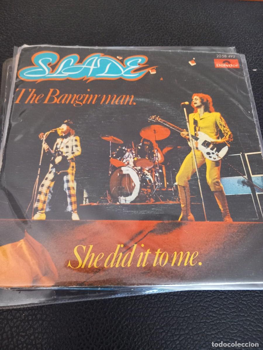 Discos de vinilo: slade - the bangin man - simple - Foto 1