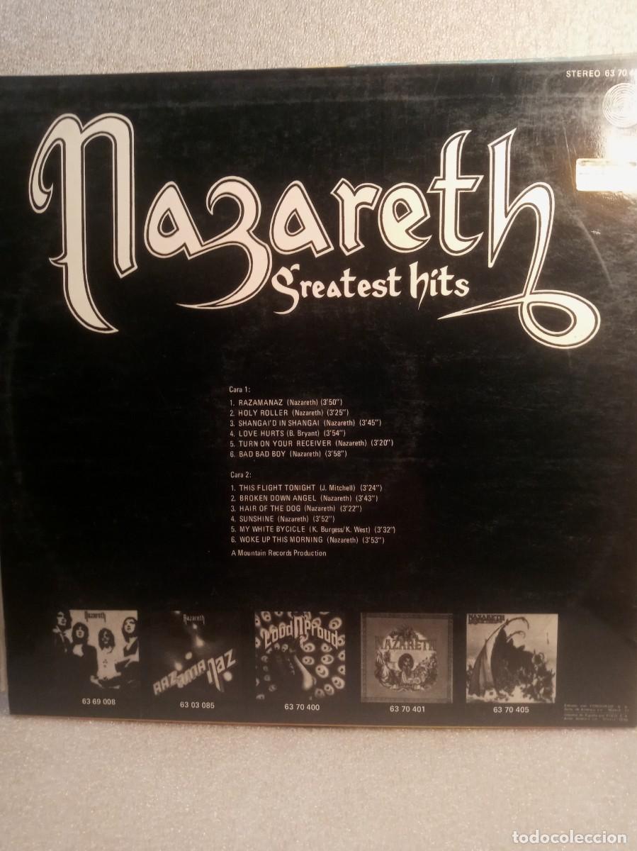 Discos de vinilo: NAZARETH - GREATEST HITS. - Foto 3