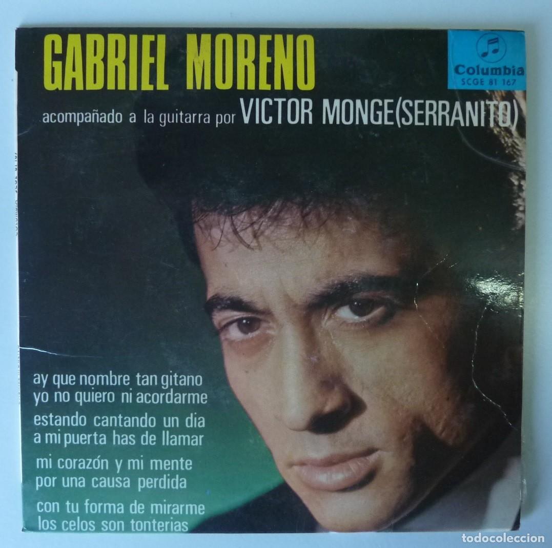 Discos de vinilo: GABRIEL MORENO / AY QUE NOMBRE TAN GITANO+3 / 1966 / EP - Foto 1