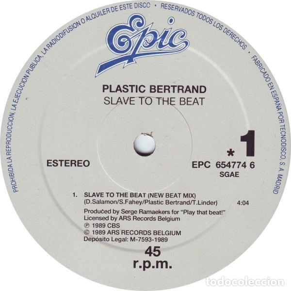 Discos de vinilo: Plastic &lrm;&ndash; Slave To The Beat -MAXI 1989 - Foto 3