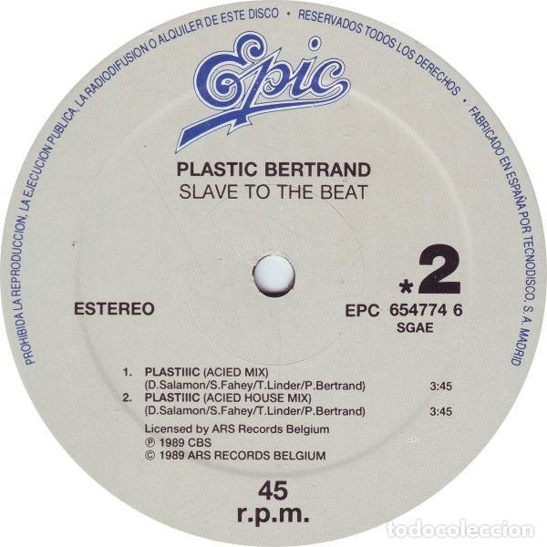 Discos de vinilo: Plastic &lrm;&ndash; Slave To The Beat -MAXI 1989 - Foto 4
