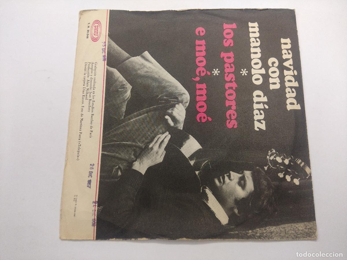 Discos de vinilo: NAVIDAD CON MANOLO DIAZ/SINGLE. - Foto 3