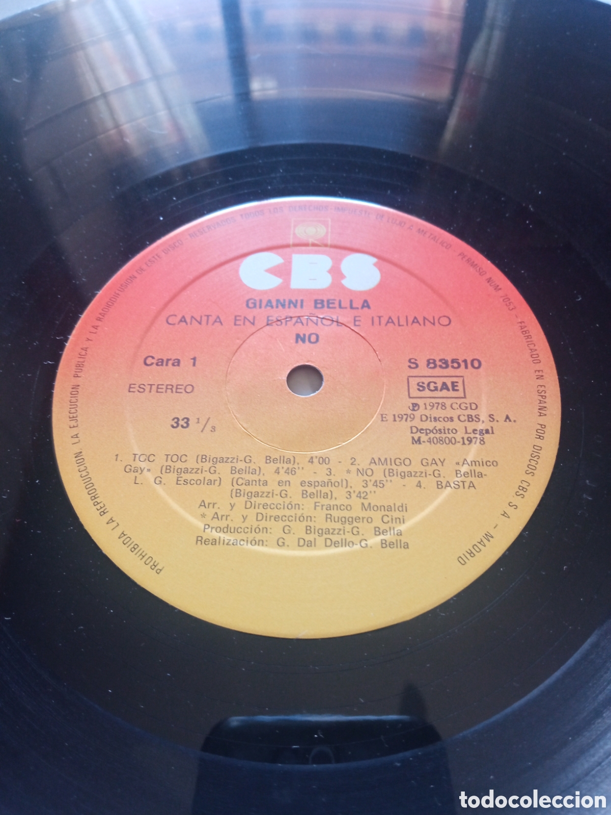 Discos de vinilo: Gianni Bella - No Vinilo Lp - Foto 3