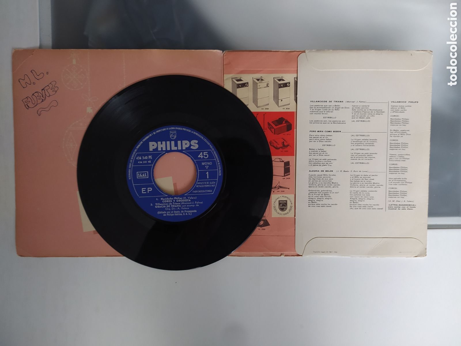 Discos de vinilo: Ep Navidades Philips Con Rocio Durcal - Foto 3