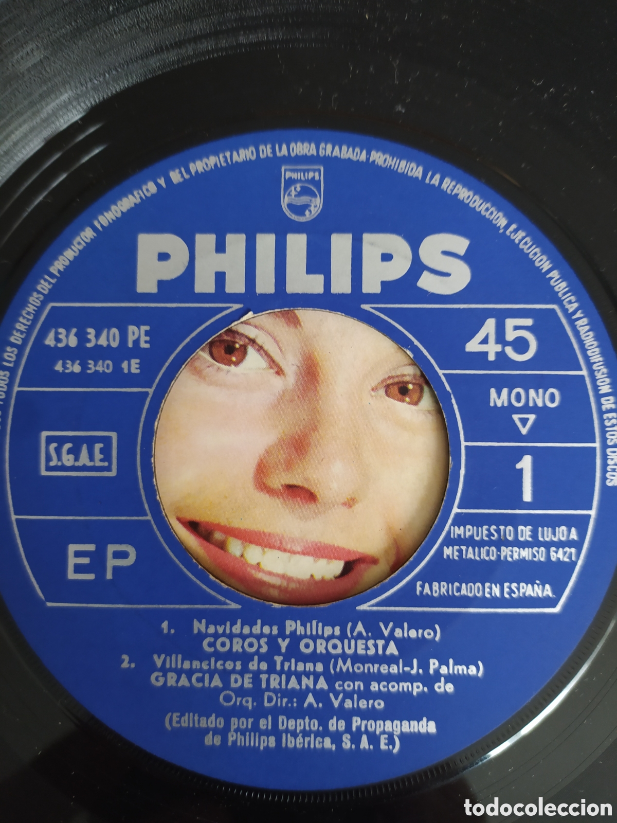 Discos de vinilo: Ep Navidades Philips Con Rocio Durcal - Foto 4