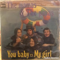 Discos de vinilo: THE MAMAS AND PAPAS YOU BABY SINGLE ESPAÑA 1969. Lote 379652149