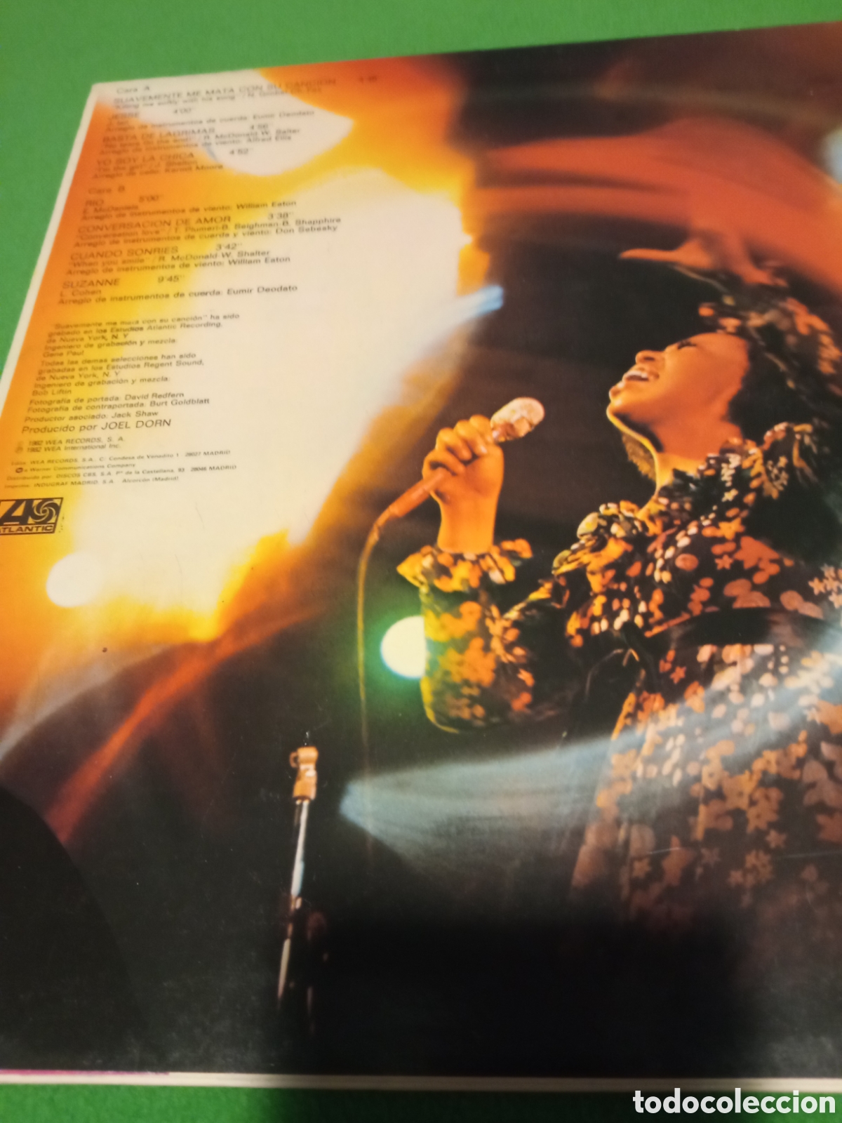 Discos de vinilo: Roberta Flack - Suavemente me mata con su canci&oacute;n - Foto 2