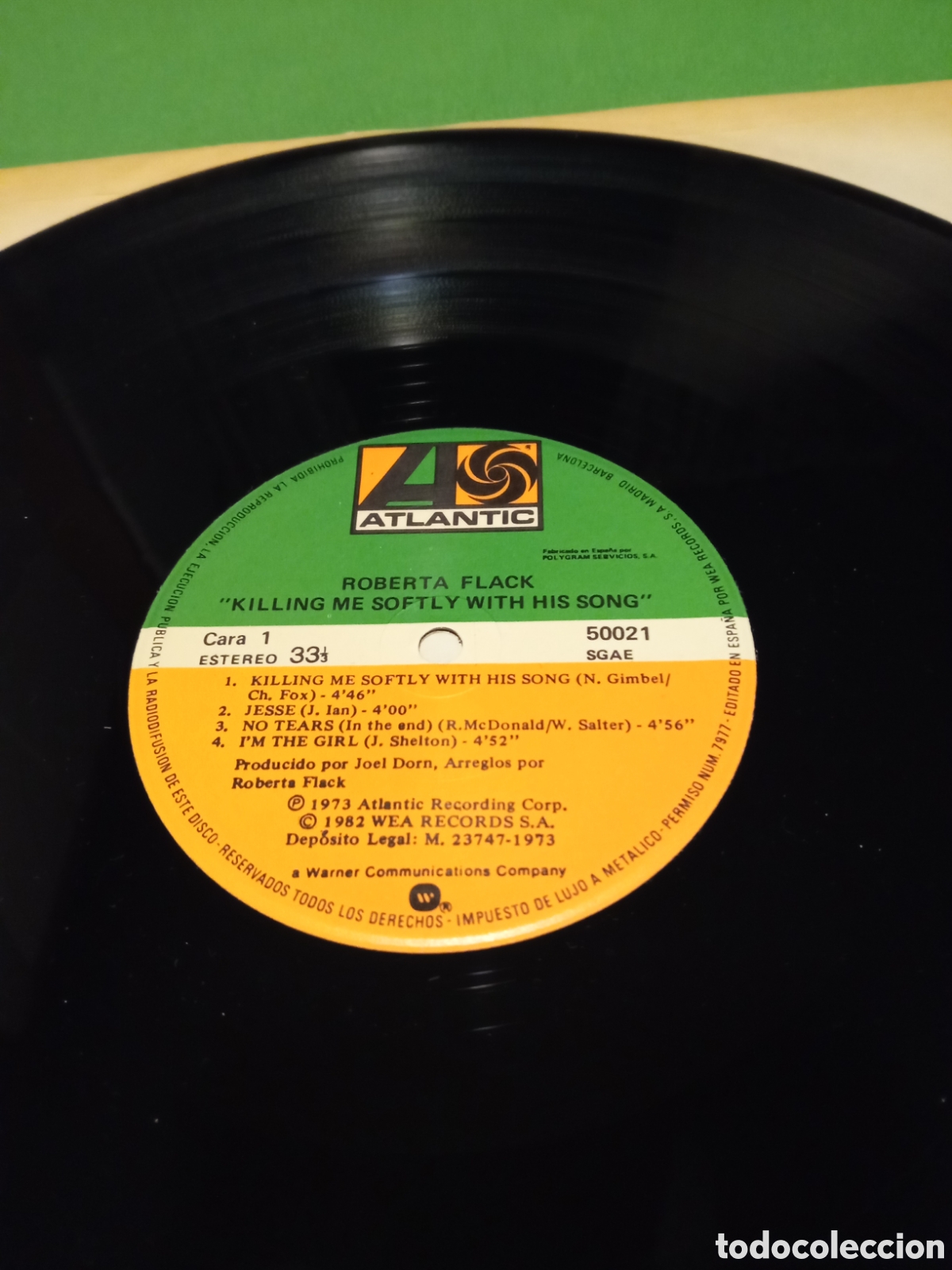 Discos de vinilo: Roberta Flack - Suavemente me mata con su canci&oacute;n - Foto 3