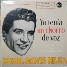 Discos de vinilo: D. VINILO SINGLE. MIGUEL ACEVES MEJIA. YO TENIA UN CHORRO DE VOZ Y DEMAS.. Lote 379697084