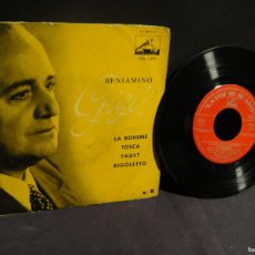Discos de vinilo: BENIAMINO GIGLI - LA BOHEME - LA VOZ DE SU AMO - AÑO 1958. Lote 379702044
