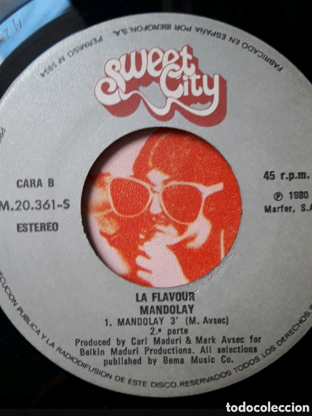 Discos de vinilo: Single La Flavour.&nbsp;Mandolay - Foto 4