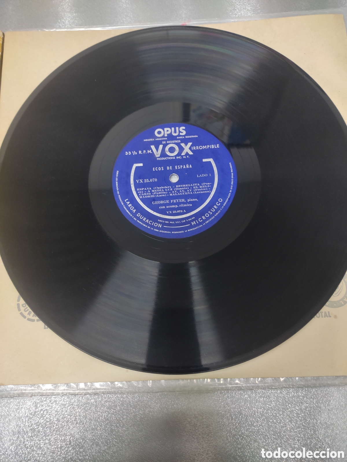 Discos de vinilo: LP Ecos de Espa&ntilde;a - Foto 2