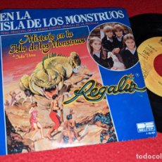 Discos de vinilo: REGALIZ EN LA ISLA DE LOS MONSTRUOS/RATON VAQUERO 7'' SINGLE 1981 MISTERIO ISLA DE LOS MONSTRUOS BSO. Lote 379711124