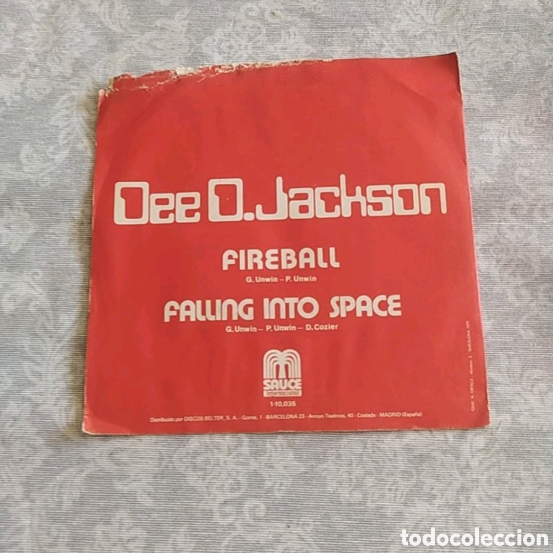 Discos de vinilo: Single Dee D. Jackson. Fireball / Falling into space - Foto 2