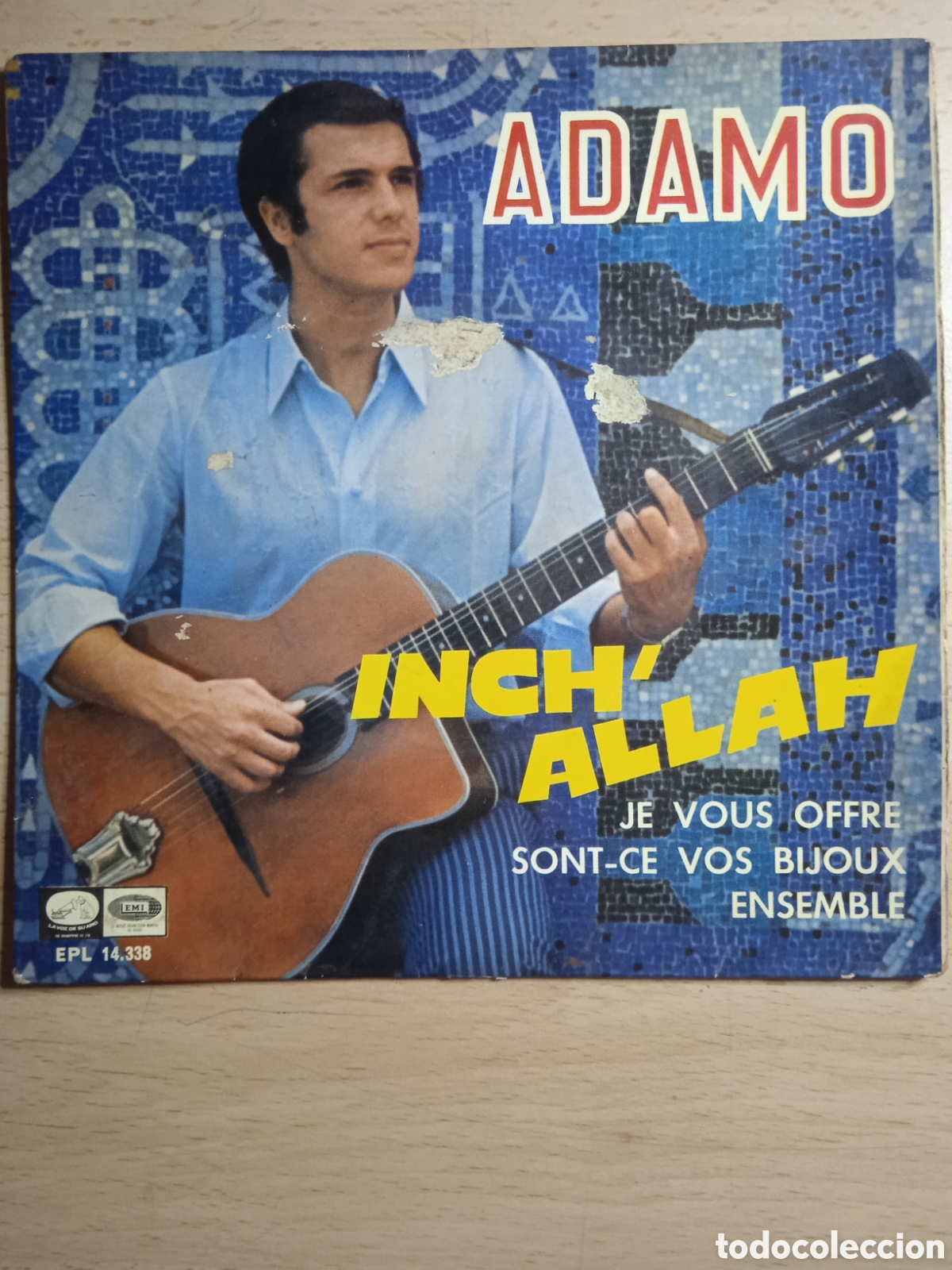 Discos de vinilo: EP 7&rdquo; Adamo 1967.Inchallah +3 - Foto 1