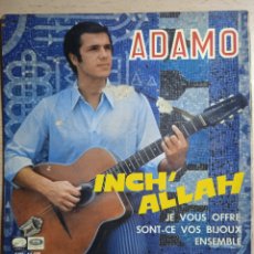 Discos de vinilo: EP 7” ADAMO 1967.INCH'ALLAH +3. Lote 379733589