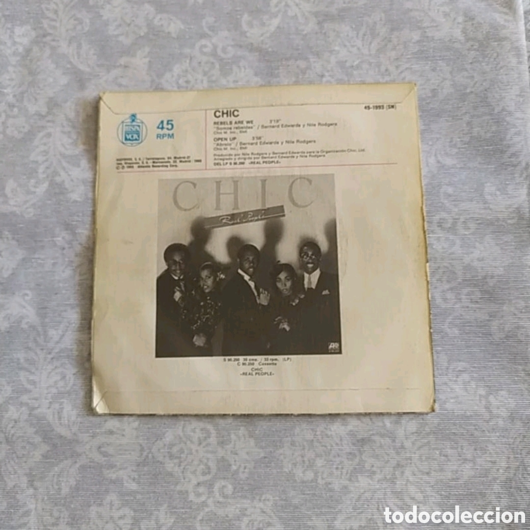 Discos de vinilo: Single Chic. Rebels are we - Foto 2