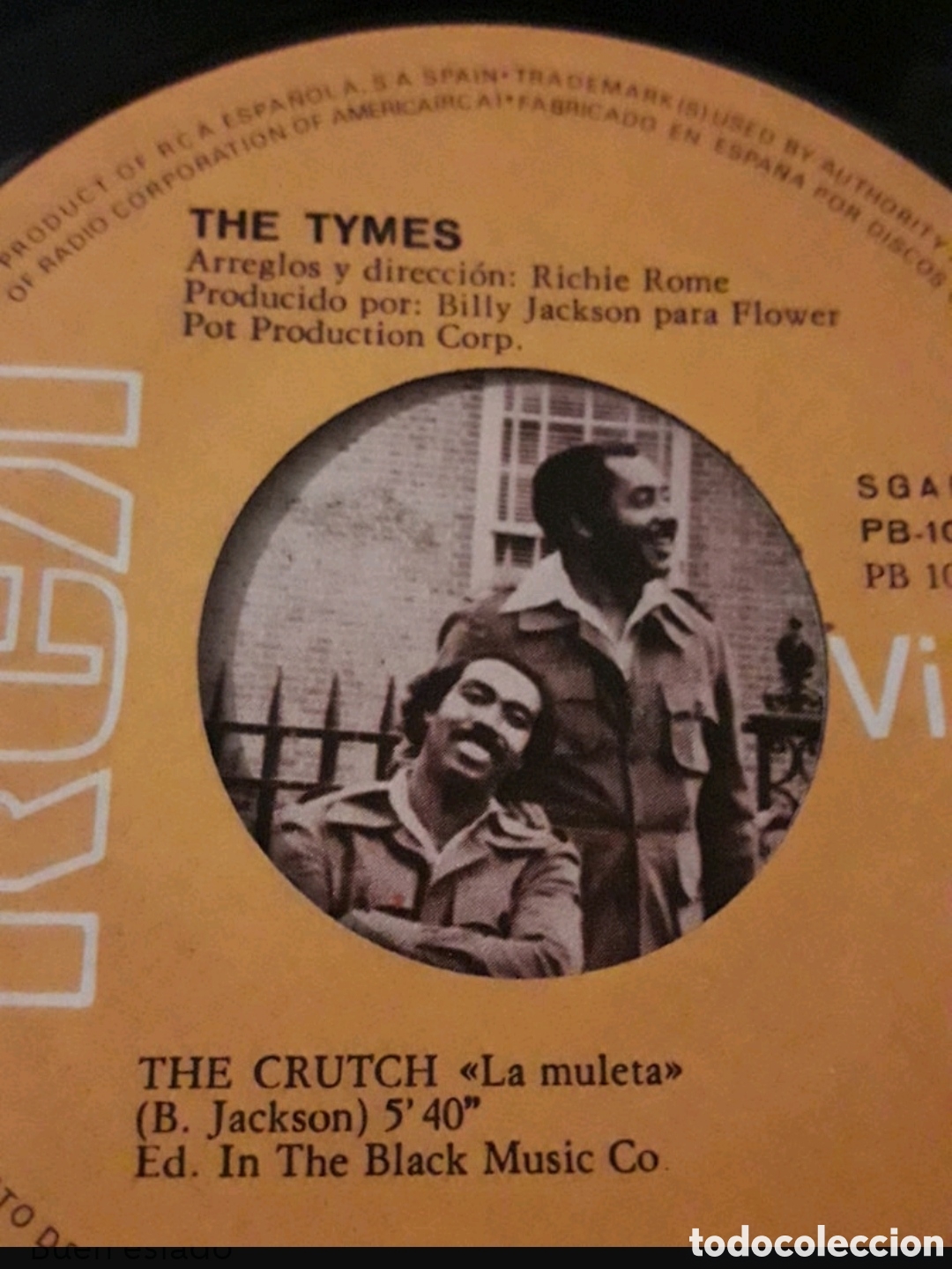 Discos de vinilo: Single The Tymes. Ms. Grace / The Crutch - Foto 4