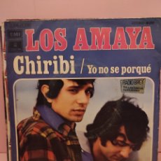 Discos de vinilo: LOS AMAYA - CHIRIBI / YO NO SÉ PORQUE 7” 1974. Lote 379739974