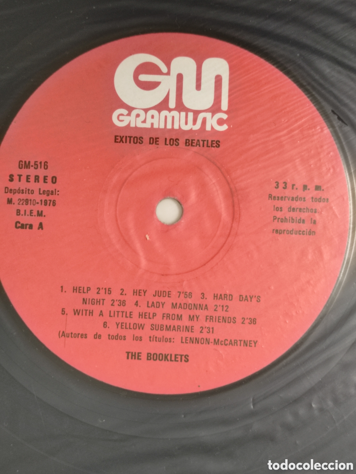 Discos de vinilo: The Booklets &ndash; Exitos De Los Beatles - Gramusic &ndash; GM-516 - 1977 - Foto 5