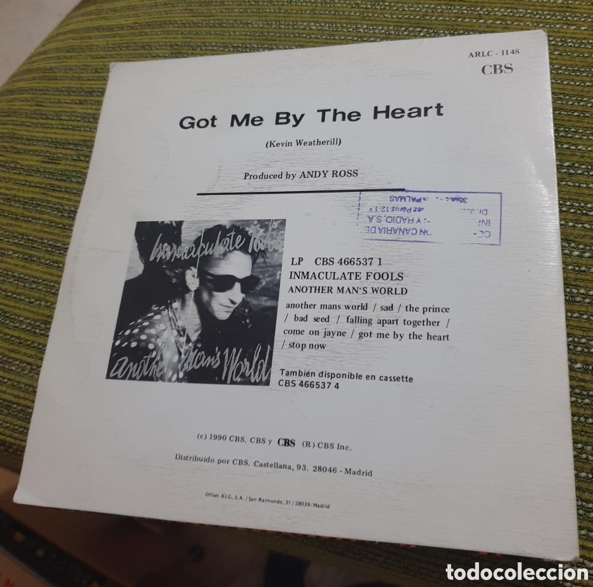 Discos de vinilo: Immaculate fools - got me by the heart - Foto 2