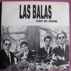 Discos de vinilo: LAS BALAS - TIENES QUE CREERME / UN SORBITO DE CHAMPAGNE (SINGLE PROMO ESPAÑOL, RNE 1991). Lote 379830349