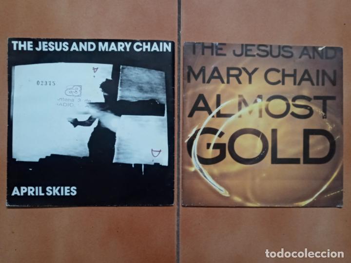 Discos de vinilo: Jedus and Mery chain- April skies y Almost gold- singles Wea 1992 y warner 1992