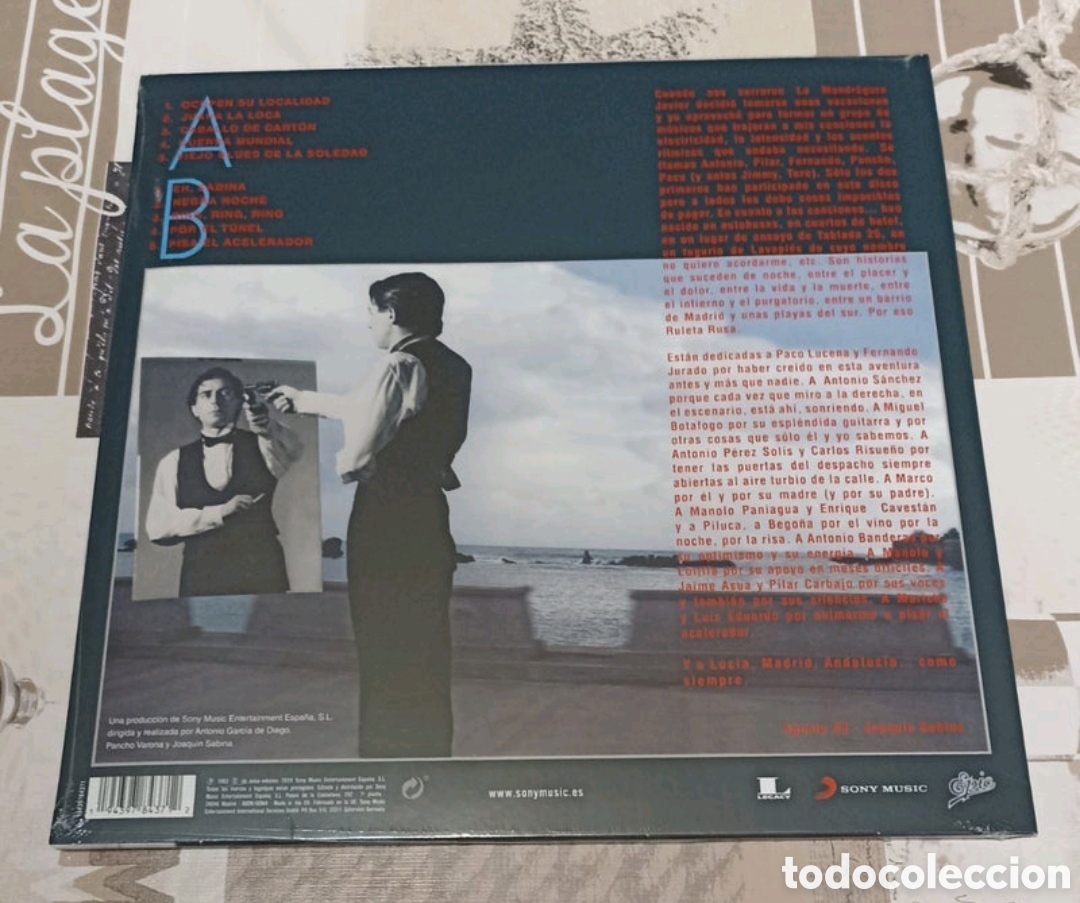 Discos de vinilo: Disco vinilo Joaqu&iacute;n Sabina-Ruleta Rusa. - Foto 2