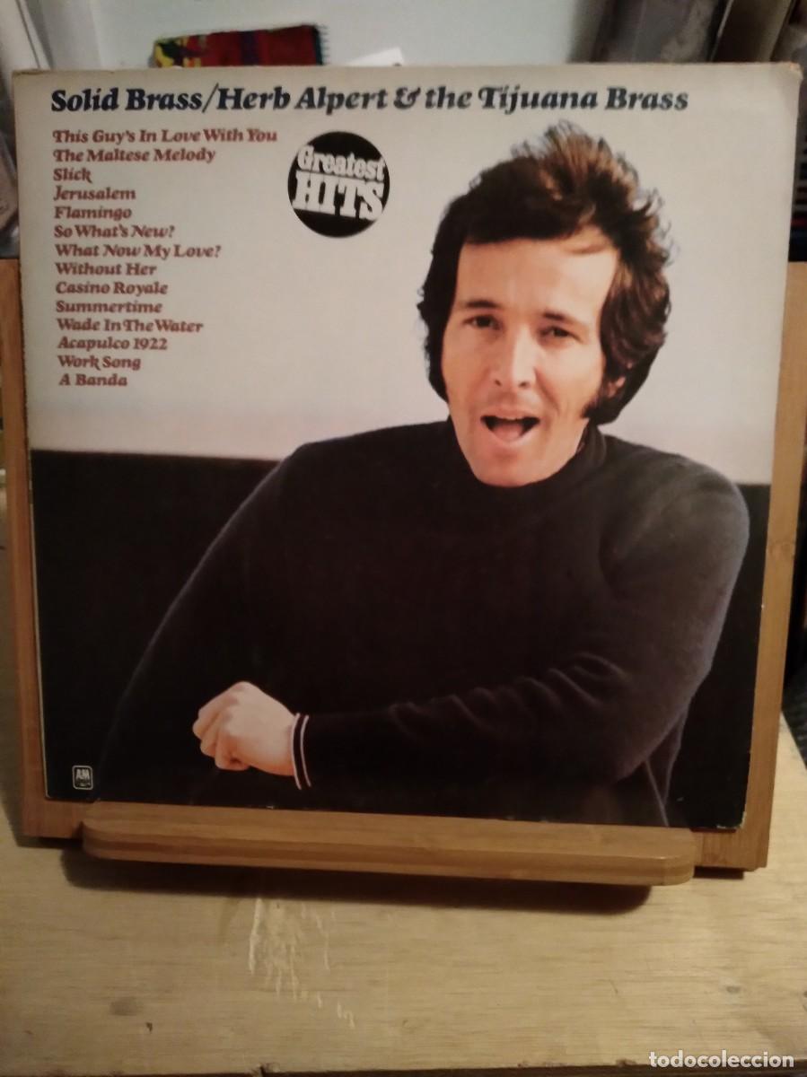 Discos de vinilo: SOLID BRASS-HERB ALPERT & THE TIJUANA BRASS-VINILO LP- - Foto 1