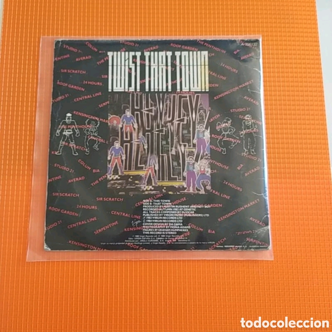 Discos de vinilo: Single Hey El&aacute;stica. This town / That town - Foto 2