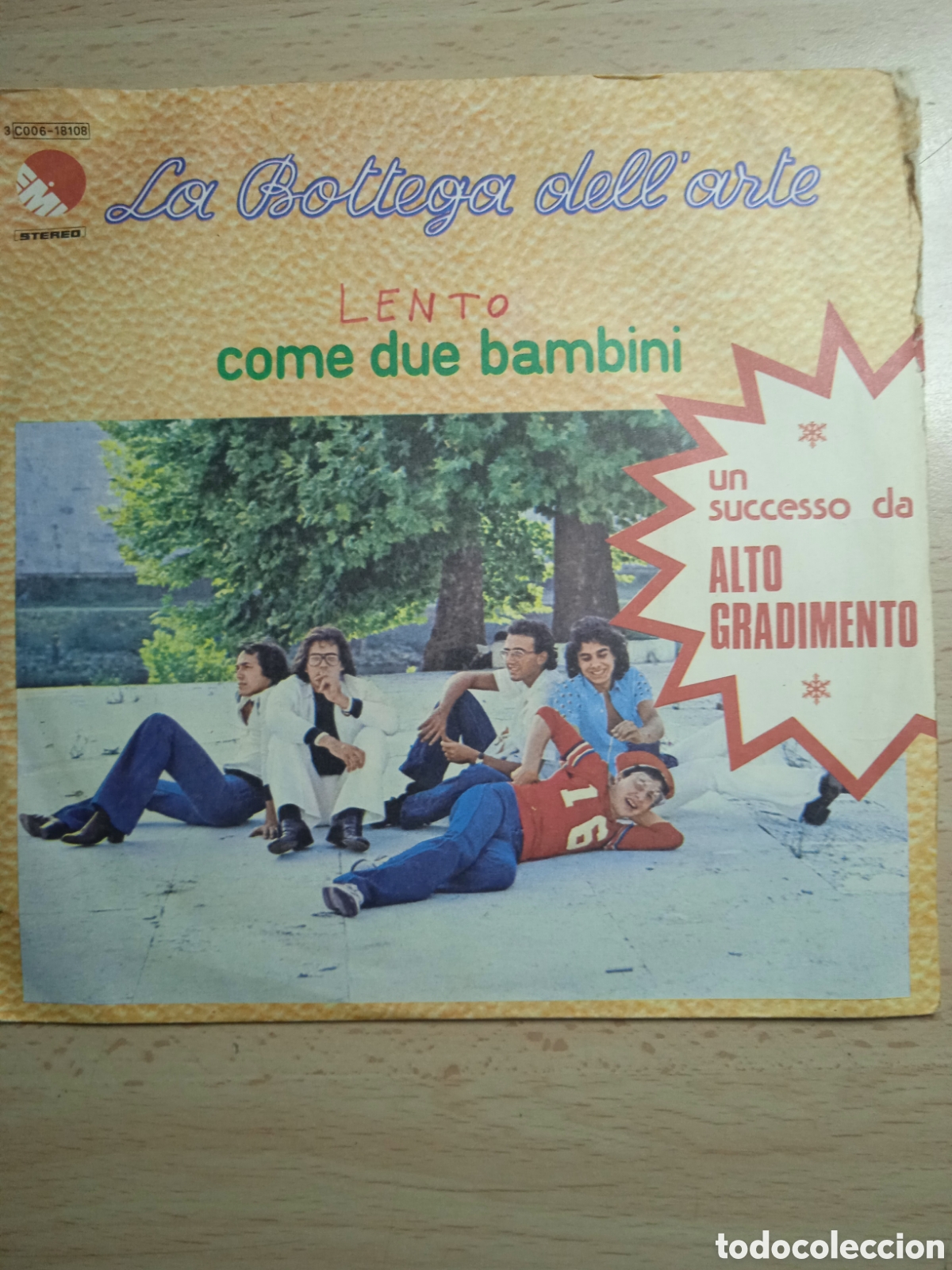 Disques de vinyle: Single 7&rdquo; La bottega dell'arte 1976.italia.Como due banbini.