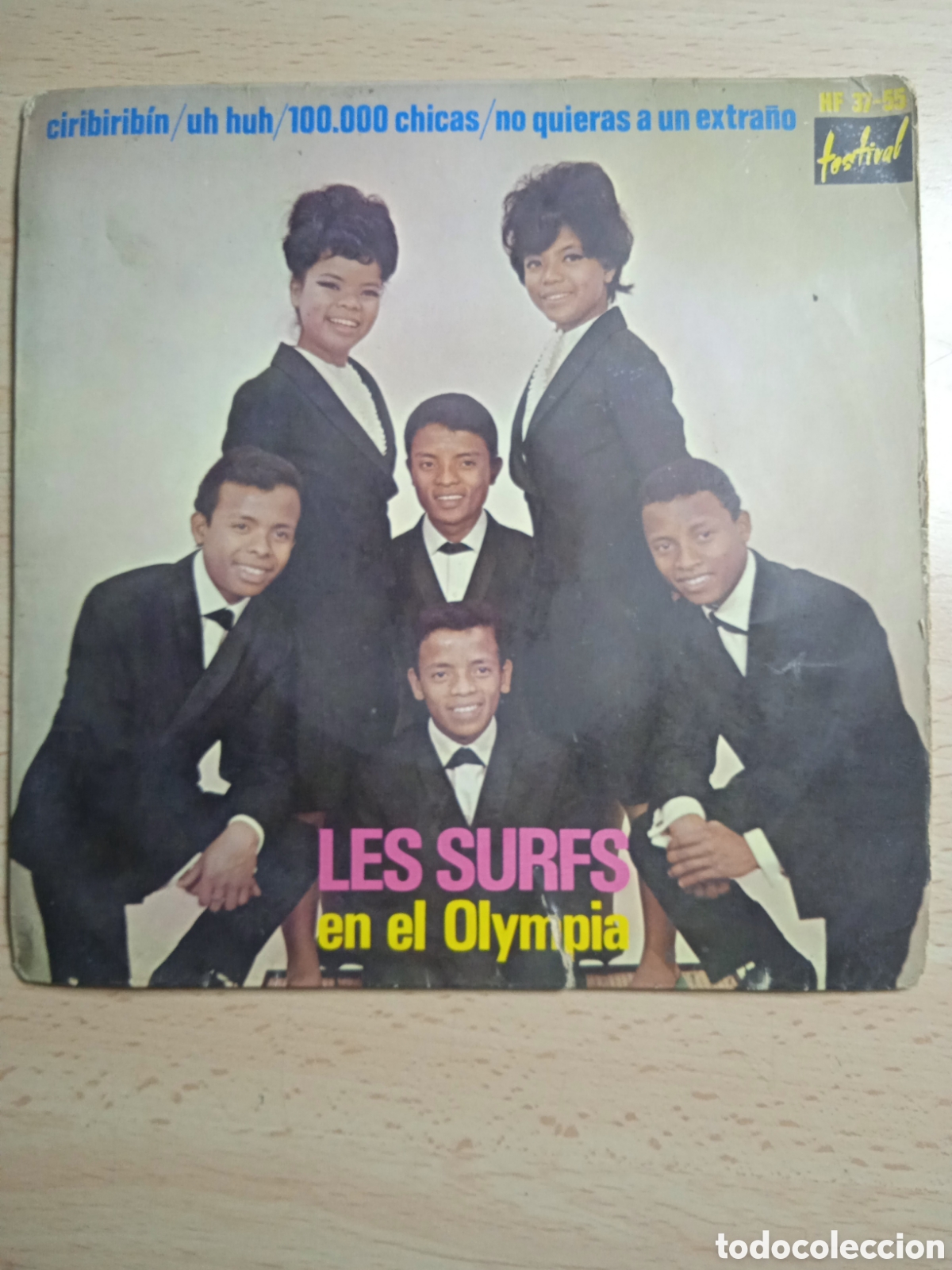Discos de vinilo: Single 7&rdquo; Los Surfs 1964.Ciribiribin+3 - Foto 1