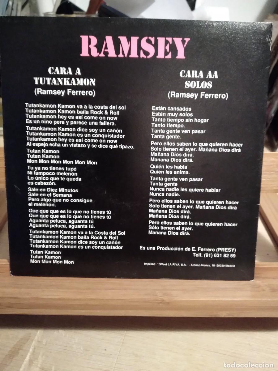 Discos de vinilo: RAMSEY-TUTANKAMON/SOLOS-SINGLE VINILO- - Foto 2