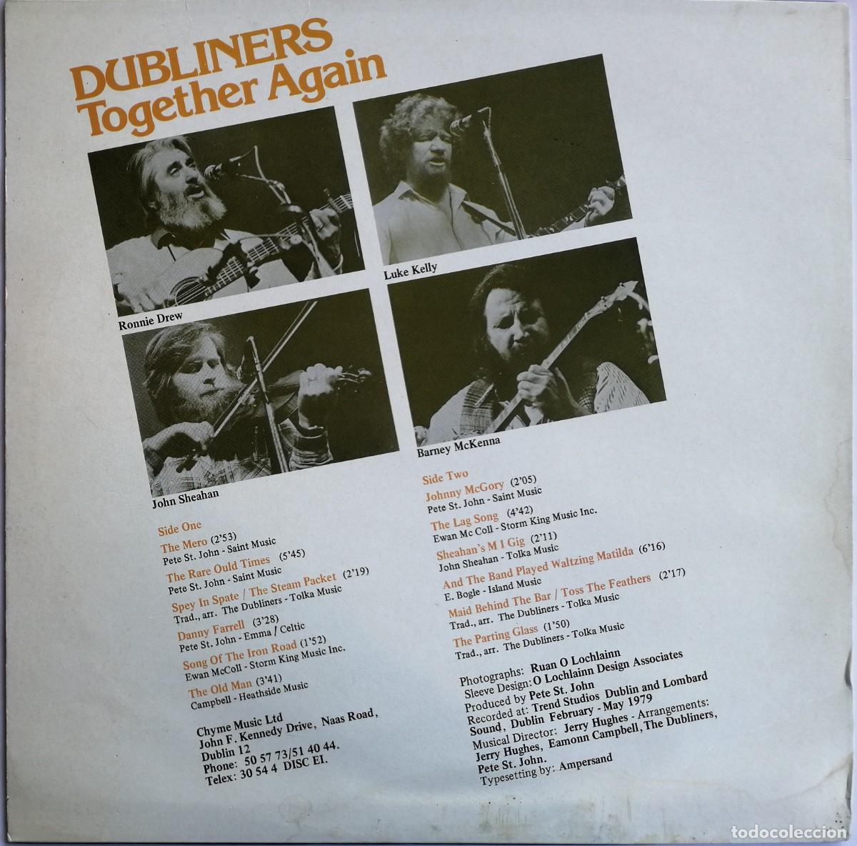 Discos de vinilo: Dubliners, Together Again, Chyme CHLP 1012, IRLANDA - Foto 2