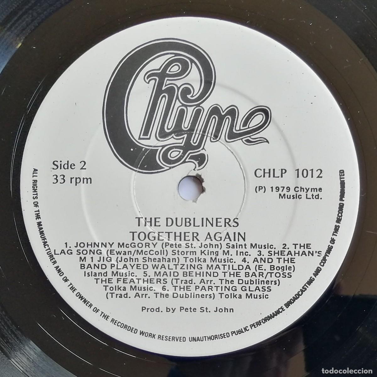 Discos de vinilo: Dubliners, Together Again, Chyme CHLP 1012, IRLANDA - Foto 4