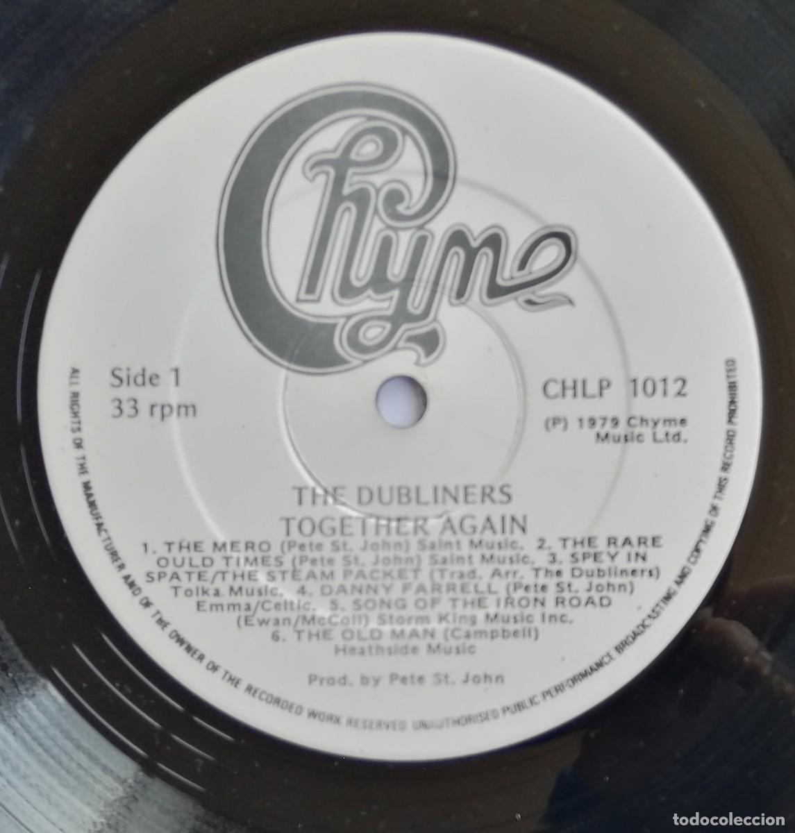 Discos de vinilo: Dubliners, Together Again, Chyme CHLP 1012, IRLANDA - Foto 6