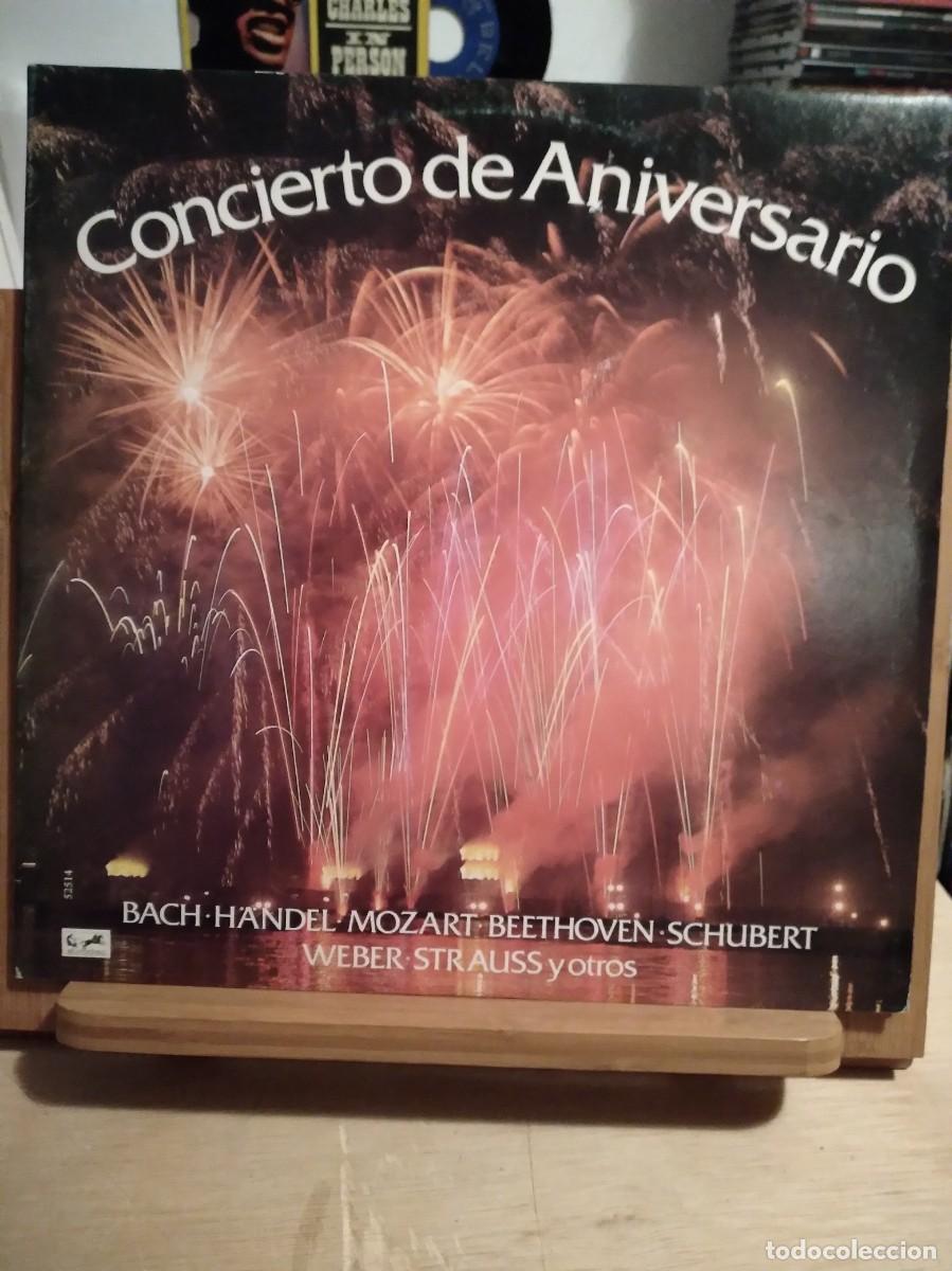 Vinyl records: CONCIERTO DE ANIVERSARIO-BACH-HANDEL-MOZART-BETHOVEN-SCHUBERT-DOBLE LP VINILO-