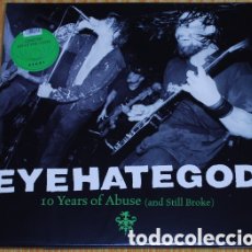 Discos de vinilo: EYEHATEGOD – 10 YEARS OF ABUSE (AND STILL BROKE) DOBLE LP VINILO . SLUDGE METAL.. Lote 380197774