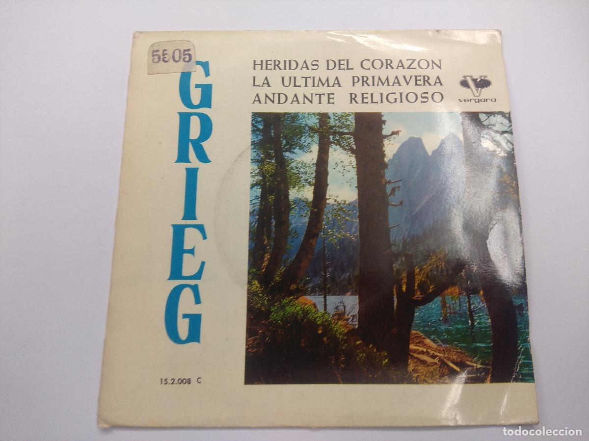 Discos de vinilo: EDVARD GRIEG/HERIDAS DEL CORAZON/SINGLE. - Foto 1
