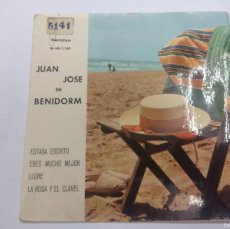 Discos de vinilo: JUAN JOSE/ESTABA ESCRITO/SINGLE IV FESTIVAL ESPAÑOL DE LA CANCION EN BENIDORM.. Lote 380263194