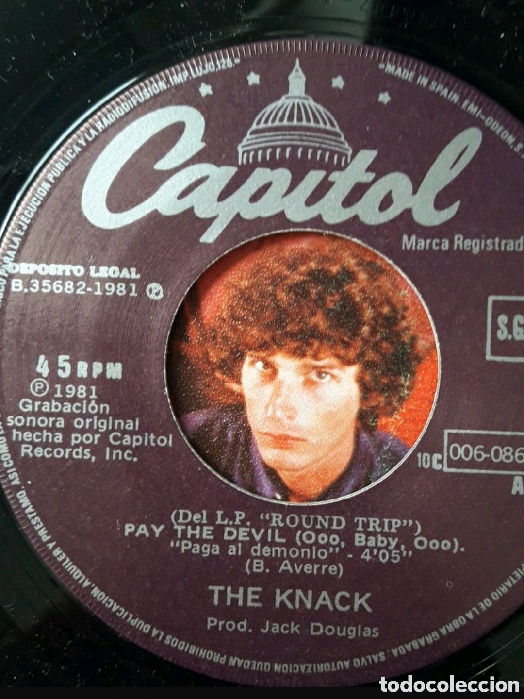 Discos de vinilo: Single The Knack. Pay the Devil (Paga al demonio) - Foto 3