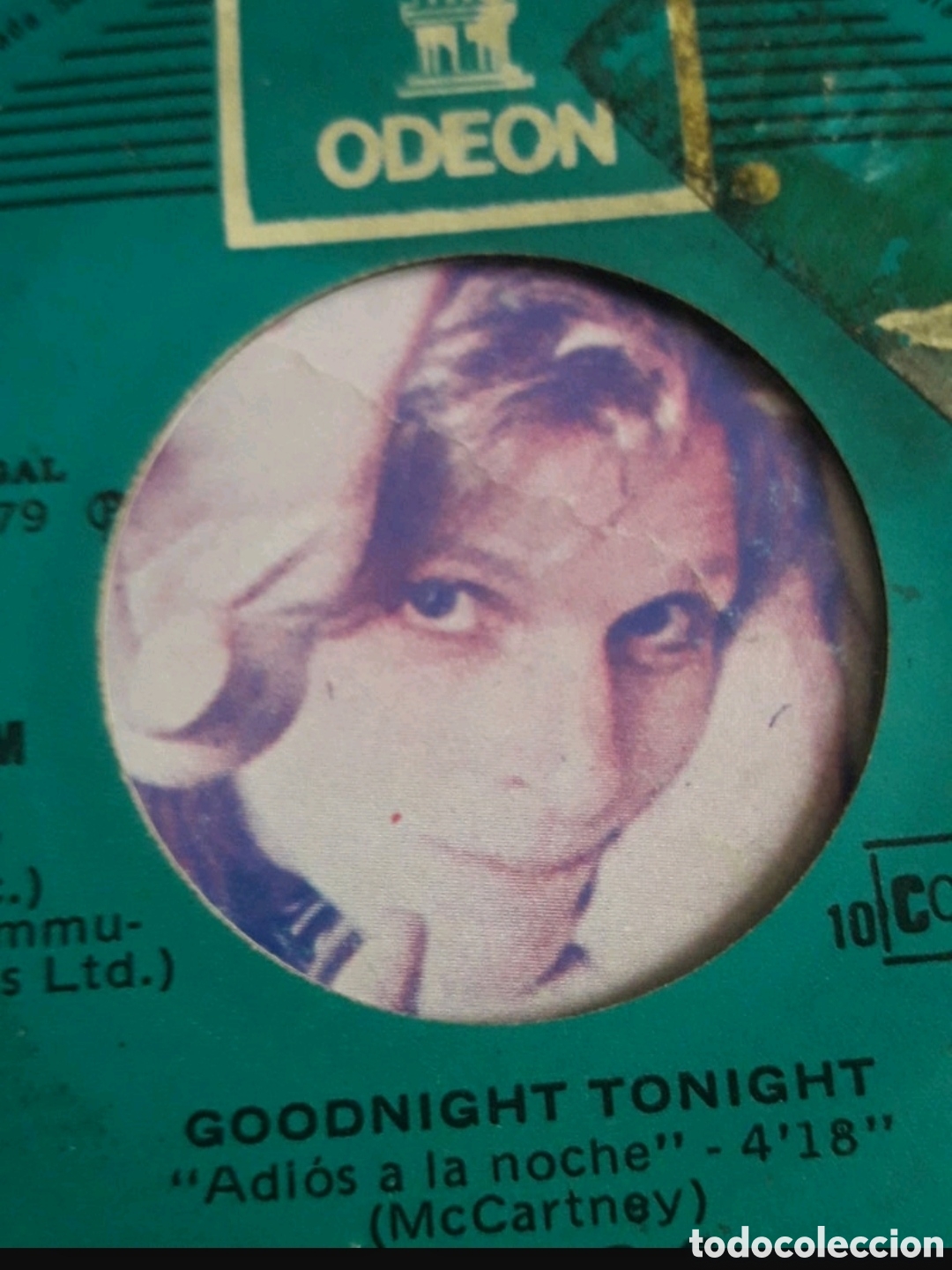 Discos de vinilo: Single Wings (Paul McCartney). Adi&oacute;s a la noche - Foto 3