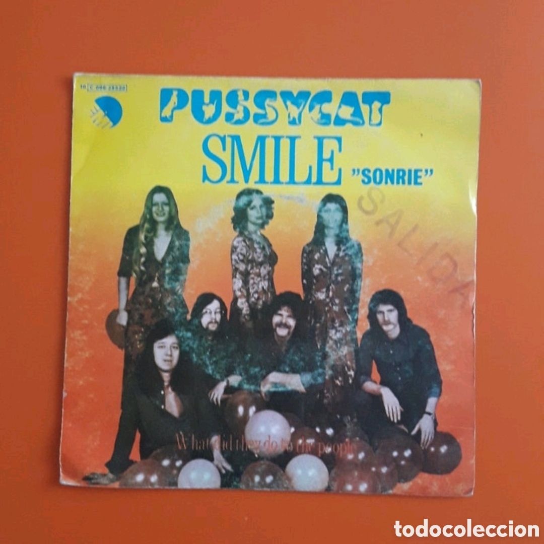 Discos de vinilo: Single Pussycat. Smile (Sonr&iacute;e) - Foto 1