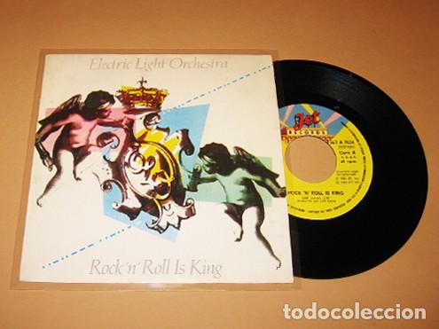 Discos de vinilo: ELO / ELECTRIC LIGHT ORCHESTRA - ROCK 'N' ROLL IS KING - SINGLE - 1983