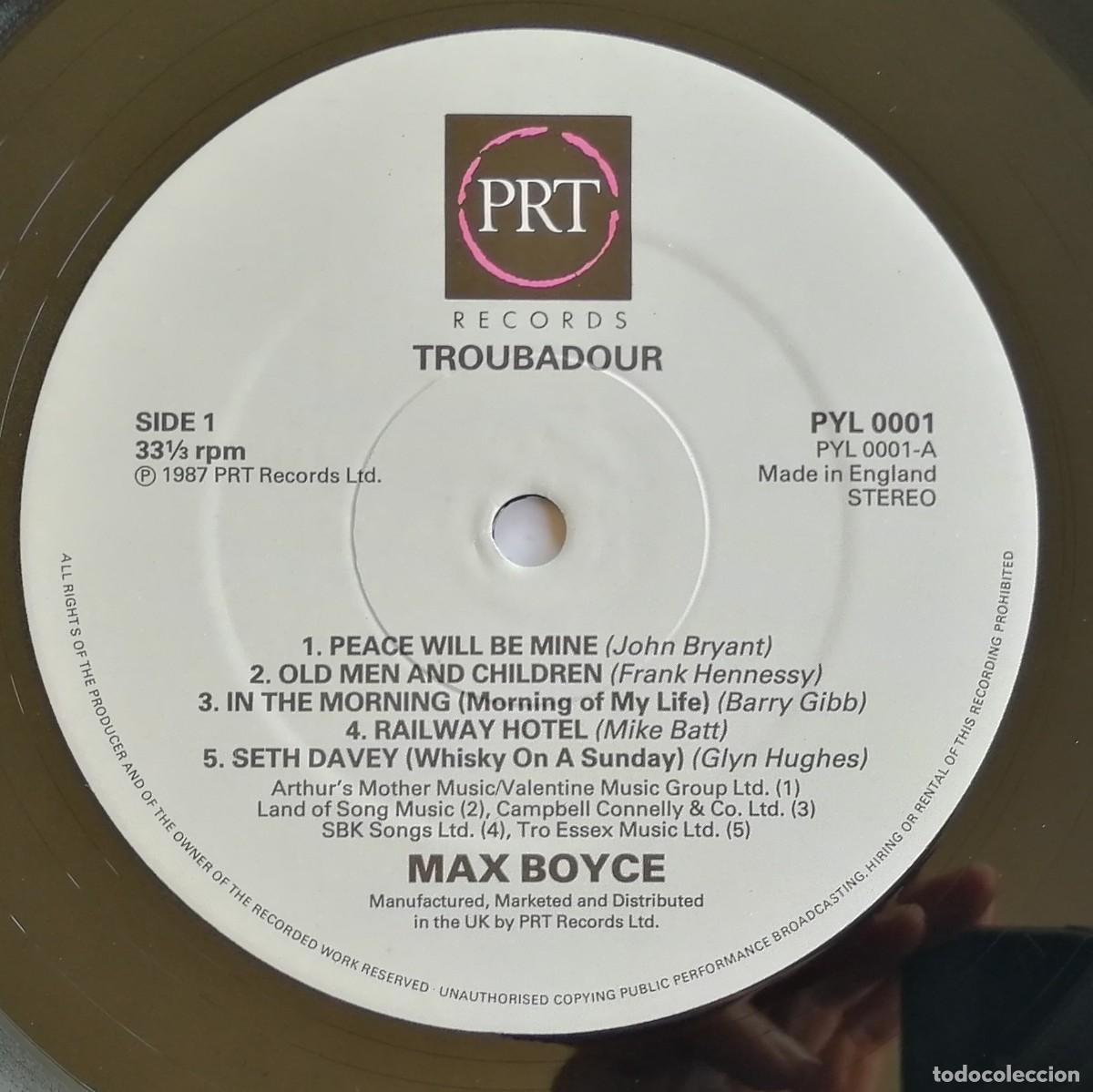 Discos de vinilo: Max Boyce, Troubadour, PRT PYL 0001 - Foto 4
