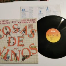 Discos de vinilo: COSAS DE NIÑOS LP VINILO 1984 ENCARTE MOCEDADES ANA BELEN VICTOR MANUEL MIGUEL BOSE JUAN PARDO. Lote 101934551